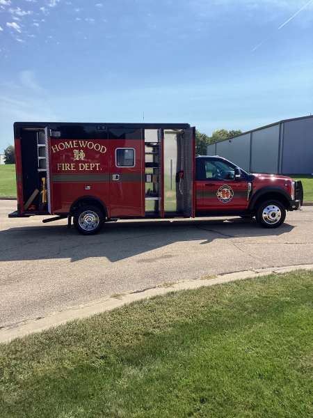 Photo of Homewood Fire Department Ambulance Side View 1 Open