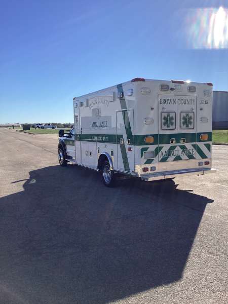 Photo of Brown County Ambulance Side Back View 2
