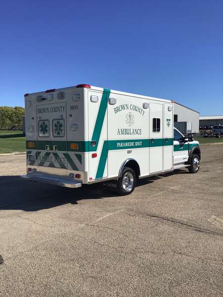 Photo of Brown County Ambulance Side Back View 1
