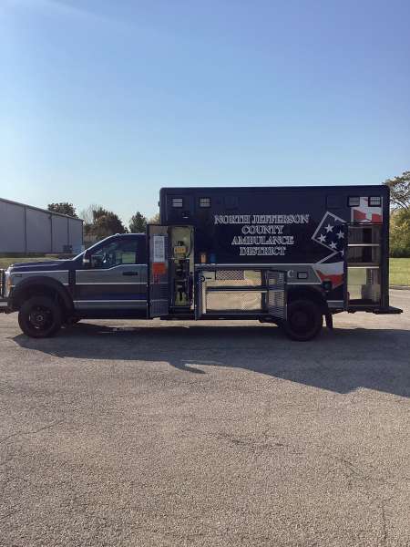 Photo of North Jefferson Ambulance Side View 1 Opened