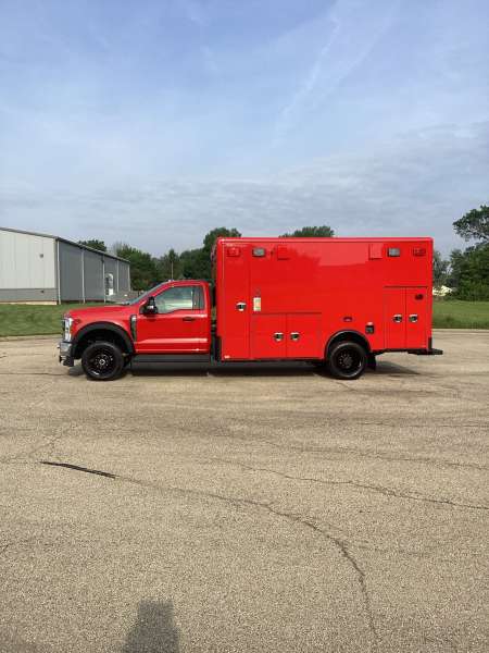 Photo of Janesville Fire Department Remount Outside View of a New Delivery