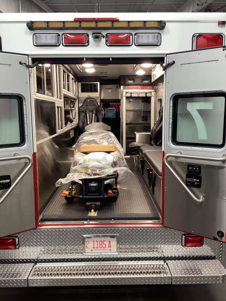 Photo of Kenosha Fire new delivery showcasing the interior of the vehicle with all its features and equipment.