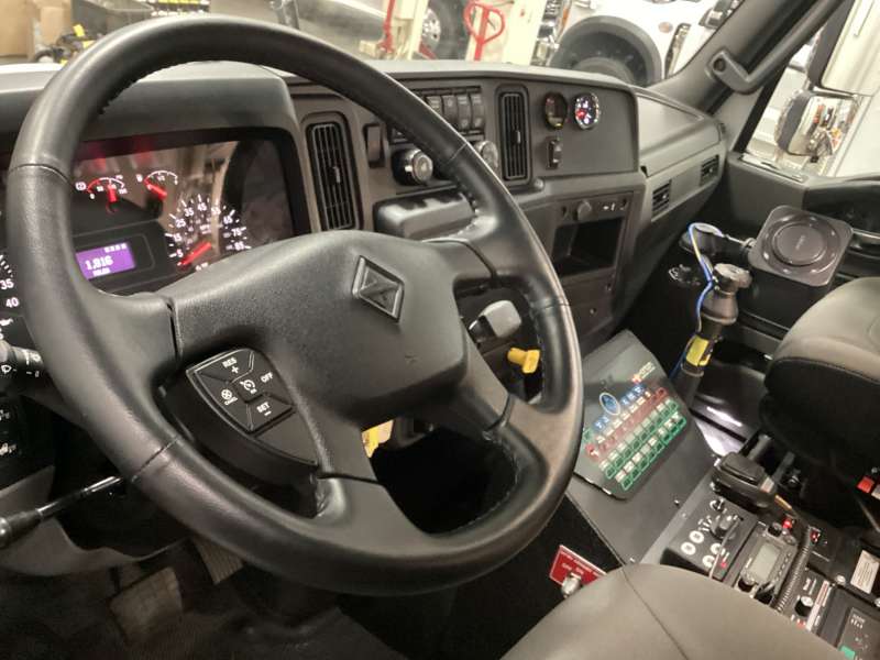 Photo of Kenosha Fire new delivery showcasing the interior of the vehicle with all its features and equipment.