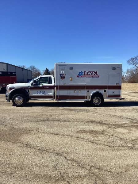 Photo of New Logan County Paramedics Ambulance Outside