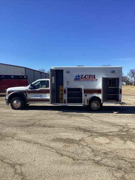Photo of New Logan County Paramedics Ambulance Outside