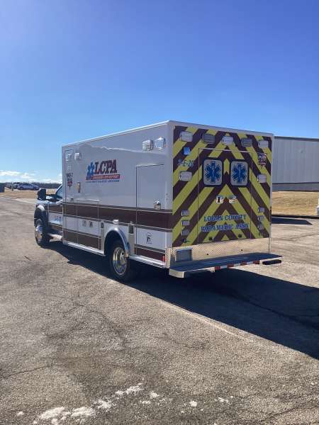 Photo of New Logan County Paramedics Ambulance Outside