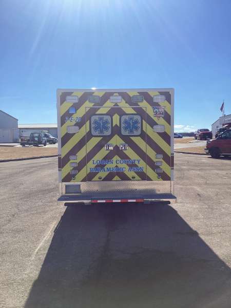 Photo of New Logan County Paramedics Ambulance Outside