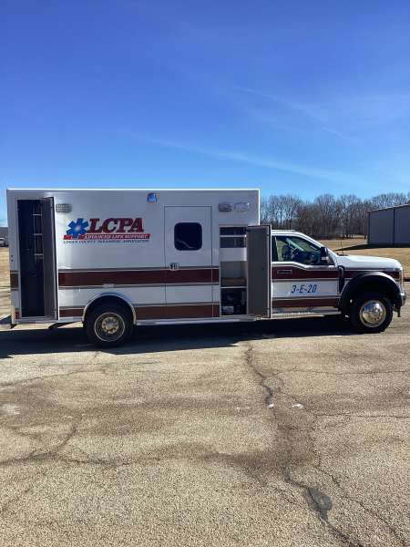 Photo of New Logan County Paramedics Ambulance Outside