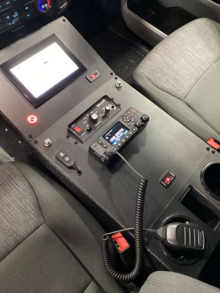 Photo of Logan County Paramedics new delivery showcasing the interior of the vehicle and it's features.