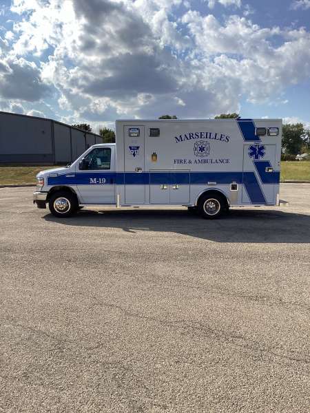 Photo of New delivery for the Marseilles Fire Department showcasing hardware and other equipment