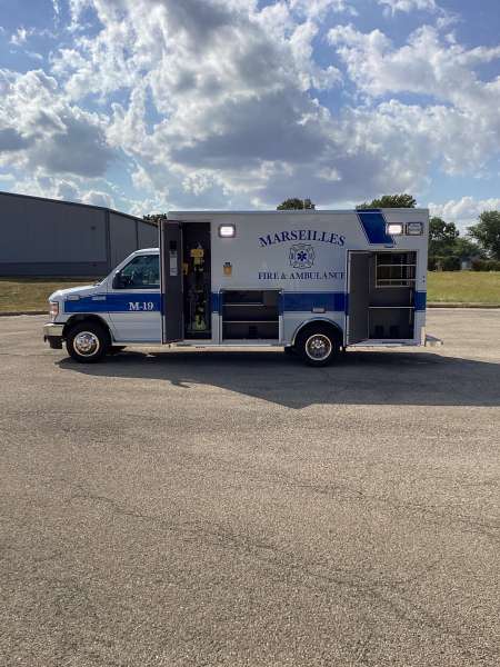 Photo of New delivery for the Marseilles Fire Department showcasing hardware and other equipment