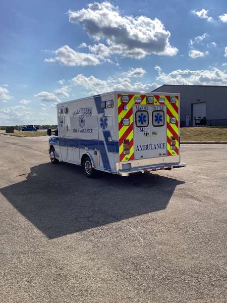 Photo of New delivery for the Marseilles Fire Department showcasing hardware and other equipment
