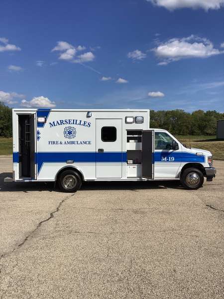 Photo of New delivery for the Marseilles Fire Department showcasing hardware and other equipment