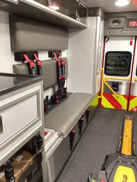 Photo of New Delivery Pleasant Prairie Fire Rescue interior shot showcasing the hardware and components.