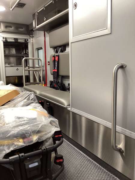 Photo of New Delivery Park Ridge Fire Department showing off the interior and all of its components