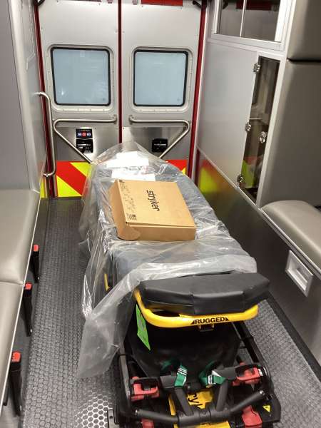 Photo of New Delivery Park Ridge Fire Department showing off the interior and all of its components