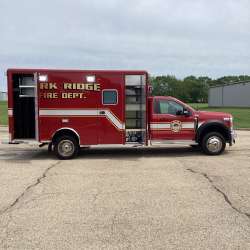 Photo of New Delivery Park Ridge Fire Department outside showcasing the new vehicle.