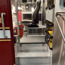Photo of New delivery Northbrook Fire Department interior showcase.