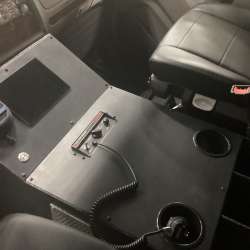 Photo of Spring Grove fire Department New Delivery interior shot showcasing cabinets and hardware.