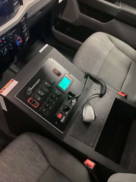 Photo of Walnut Fire Department interior view of the new ambulance delivery showcasing various equipment and cabintry