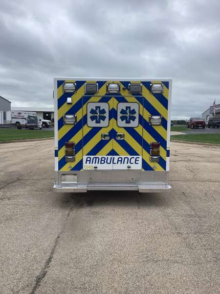 Photo of New Delivery Waushara Remount New Delivery with an outside view showcasing the ambulance.