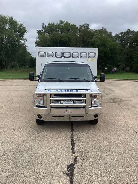 Photo of New Delivery Waushara Remount New Delivery with an outside view showcasing the ambulance.