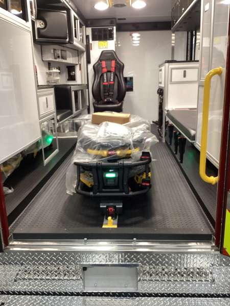 Photo of New Delivery Whitewater Fire Department interior view showcasing various hardware and equipment.