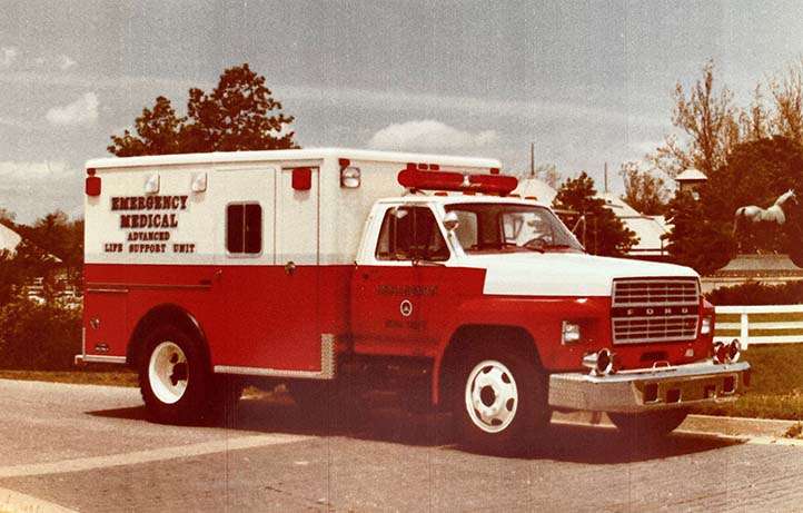 Photo of old ambulance